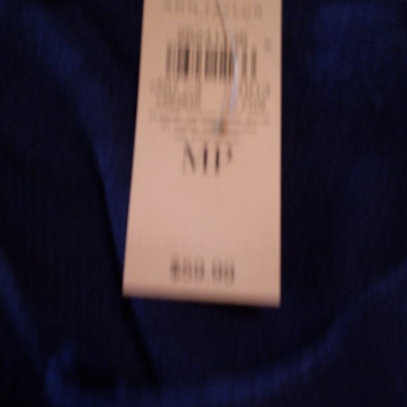 Royal Blue V Neck Ribbed Sweater - Picture 4 of 4